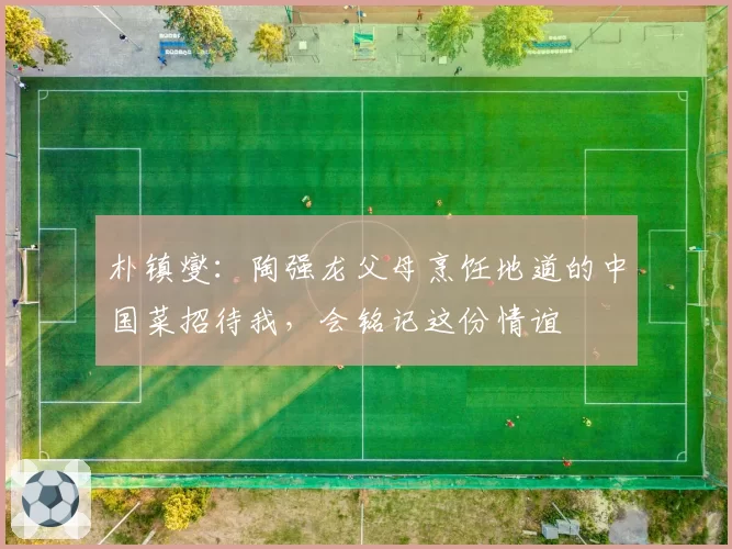 朴镇燮:陶强龙父母烹饪地道的中国菜招待我,会铭记这份情谊
