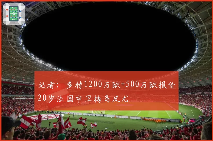 记者:多特1200万欧+500万欧报价20岁法国中卫梅乌皮尤